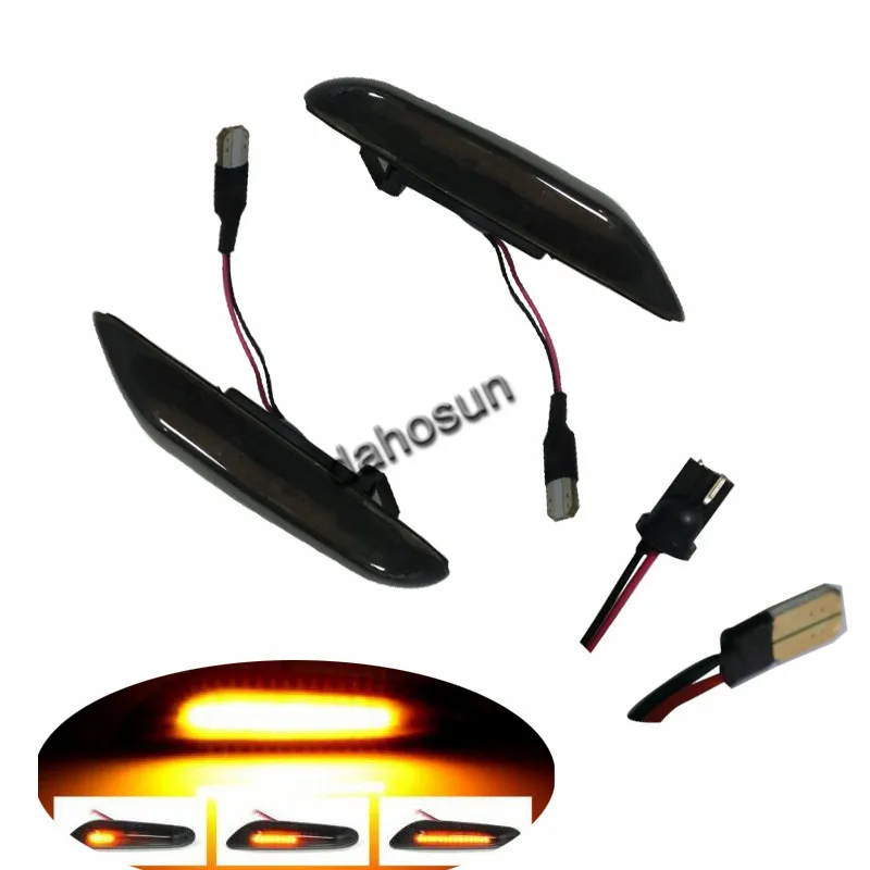 Sequential Flashing Design Amber LED Turn Signal Side Marker Light Compatible with BMW X3 E83 X 1 E84 E60 E82 E88 E46 E90 E91 E9 |