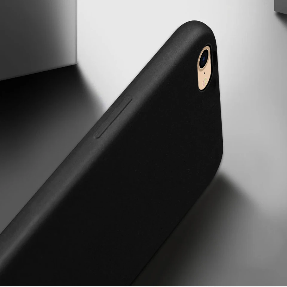 Slim Black Color Matte Touch Silicone Case For iphone 7 SE 5 5s 6 6s 8 X Plus Cover Rubber Candy TPU Shell Phone Cases Fundas |
