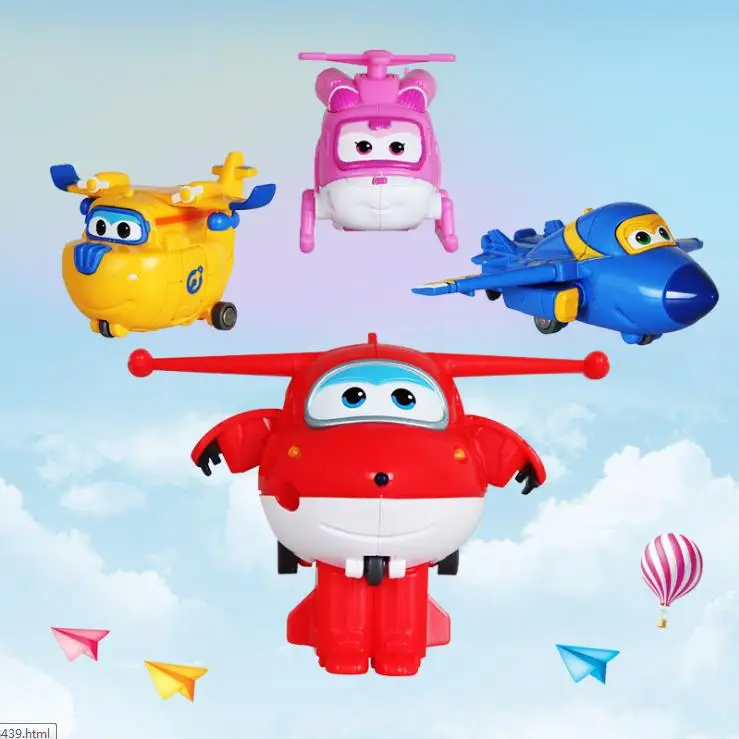 Superwings 1 шт./компл. ABS Мини игрушки самолет с рисунками героев из мультфильма Супер