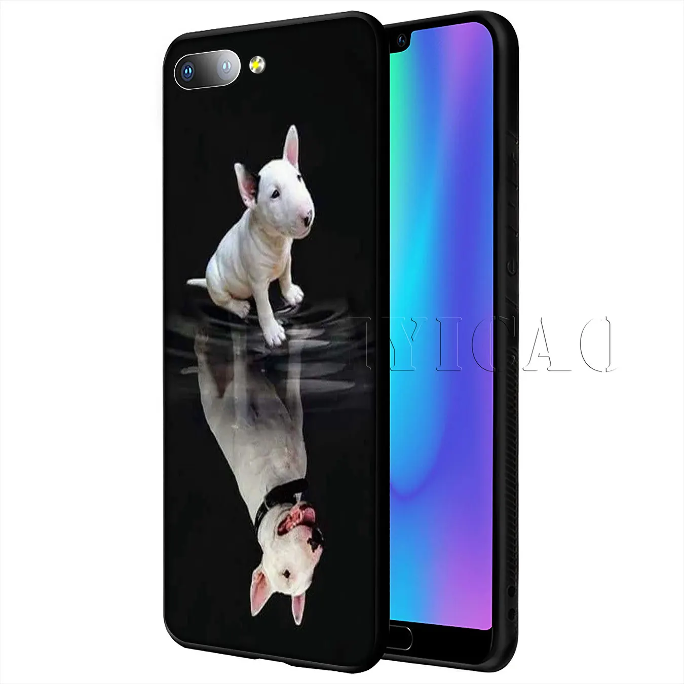 IYICAO бульдотерьер бультерьер собака Новинка Fundas мягкий чехол для huawei P20 Pro P10 P8 P9 P30