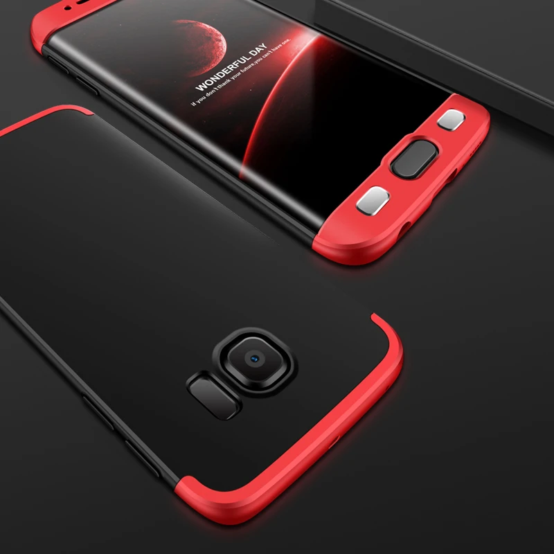 360 полный защитный чехол для Samsung Galaxy S7 Edge Гибридный Силиконовый S6|cover for samsung