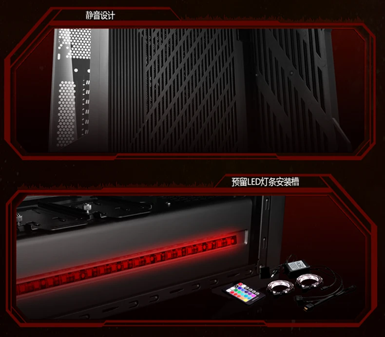 Чехол для компьютера DEEPCOOL Dukase(поддержка материнской платы ATX/Поддержка водяного охлаждения/независимый источник питания/боковой сквозной