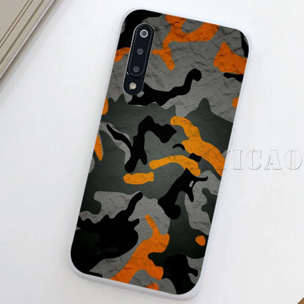 Камуфляжный защитный жесткий чехол для Xiaomi Mi 5 5S 6 9 8 A2 Lite 5X Mix 2S F1 SE MAX 3 9T A3 Pro CC9E Redmi Note