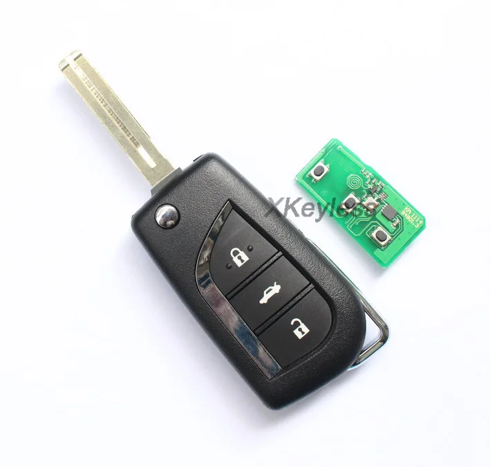 Для Toyota Corolla Altis Yaris 3 кнопки fob флип пульт дистанционного управления 314 МГц|Ключ от