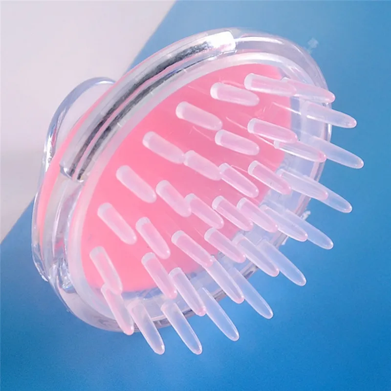 New Silicone Shampoo Scalp Brush Shower Body Washing Hair Massage ABS Massager Comb escova de cabelo | Красота и здоровье