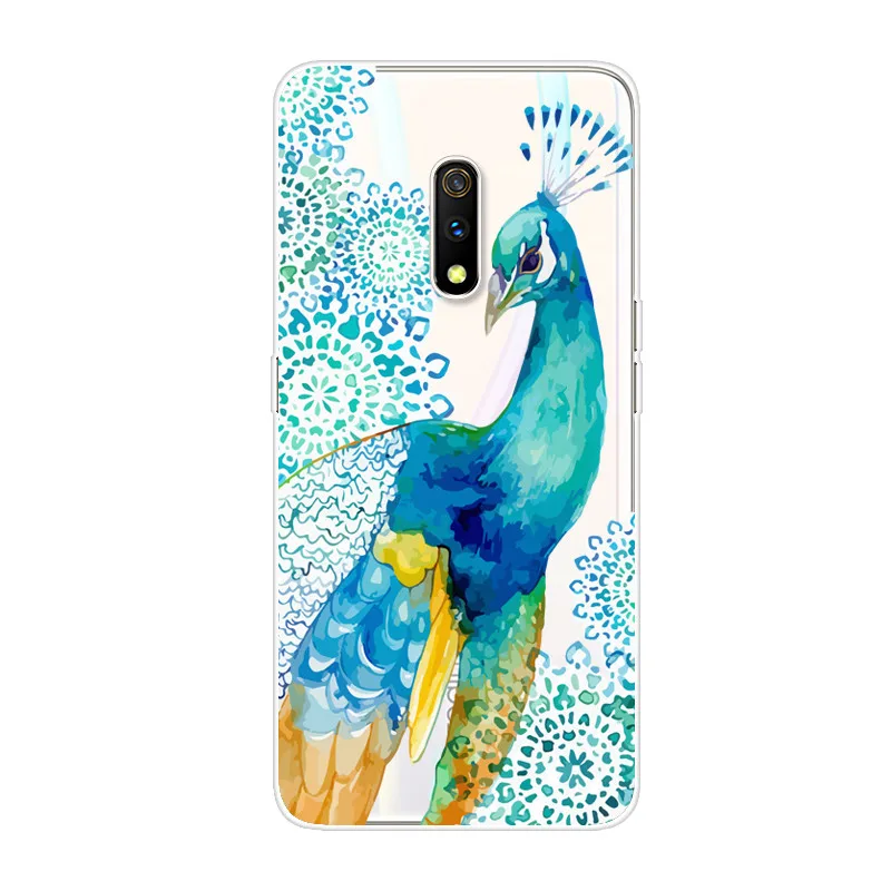 OPPO Realme X Case Soft Silicone Cartoon TPU Back Cover Phone RMX1901 Real me RealmeX Global | Мобильные телефоны и