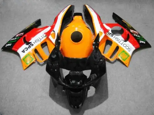 ABS обтекатель комплект для CBR600F3 95 96 CBR600 F3 1995 1996 красные оранжевые черные