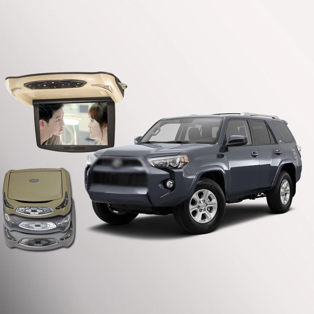 BigBigRoad для Toyota 4runner Автомобильный потолочный светодиодный цифровой экран с