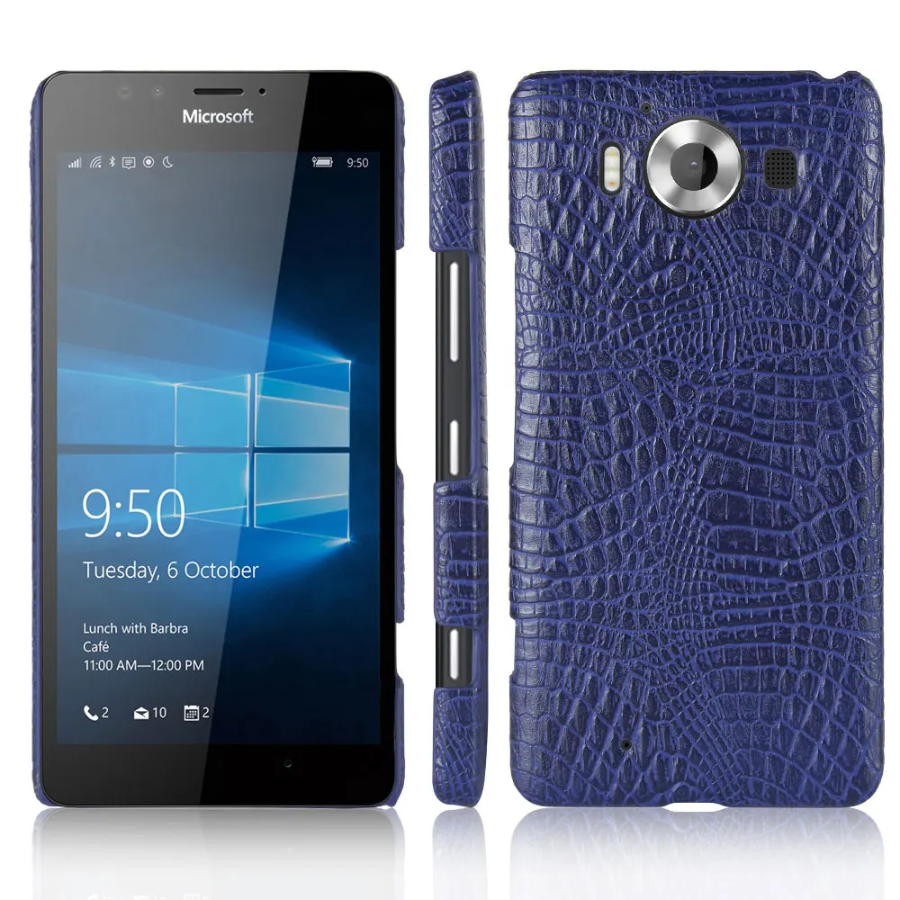 Чехол-накладка из кожи крокодила для Nokia Microsoft lumia 950 5 2 дюйма N950 |