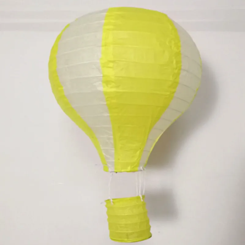 yellow white 10-16 ''(25-40 см) Радужный воздушный шар бумажный фонарь бар Decora Дети День рождения Свадьба украшения вечерние принадлежности фонарь s - Цвет: yellow white
