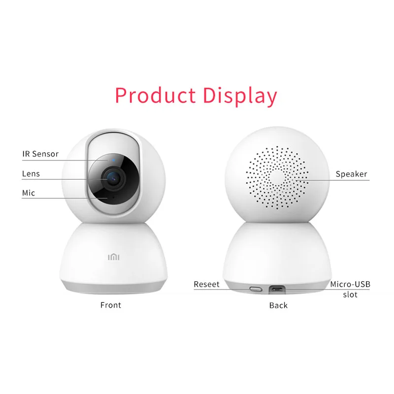 

Ship from Russia Spain Poland 360 1080P HD Smart IP Camera PTZ Infrared Night Vision Security Home Wifi camera for Mihome App