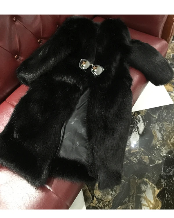 Длинное пальто с искусственным мехом, зимнее пальто с искусственным мехом, теплая хлопковая куртка с искусственным мехом, Женская парка 767