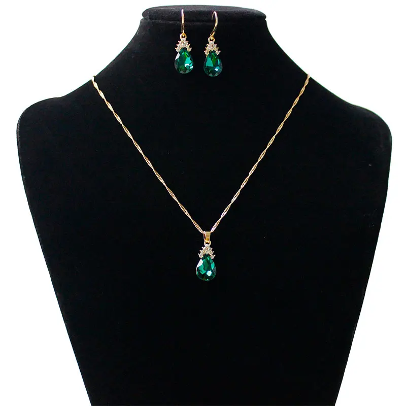 F &amp U Классический роскошный ювелирный набор с кристаллами красочные