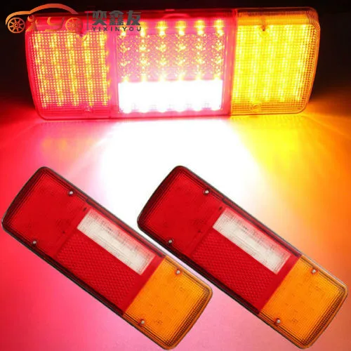Задний стоп сигнал YIXINYOU 2 шт./лот 12 В 92LED фонарь заднего хода для фургона прицепа
