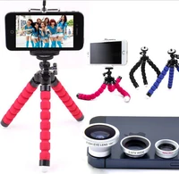 mini tripod digital camera mobile phone stand flexible grip octopus monopod flexible for iphone 7 6 6s 5 digital camera lens kit