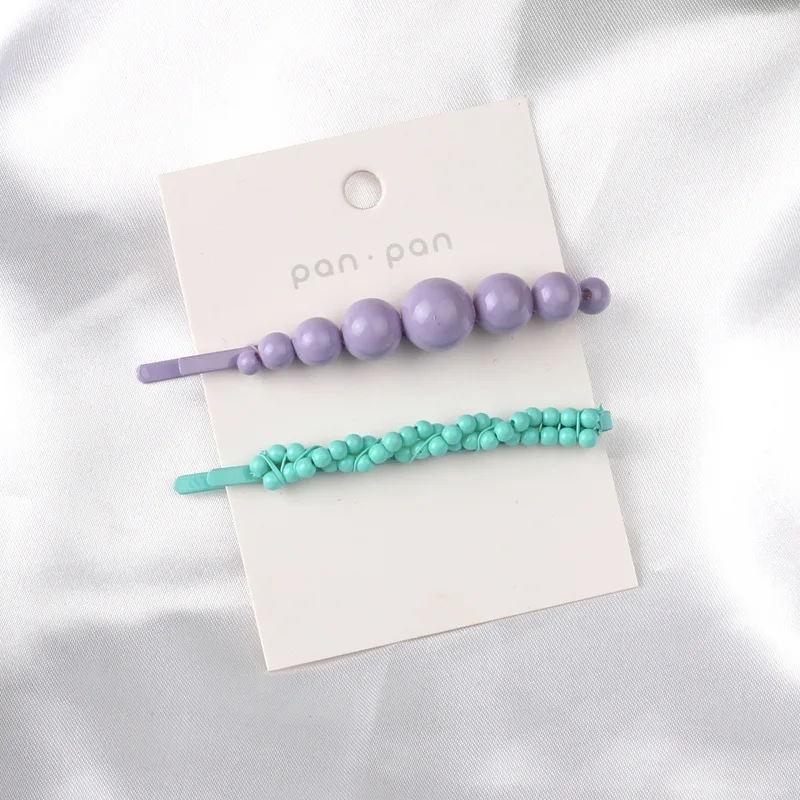 Pearl hairpin 3 2 шт. обувь для девочек жемчуг заколка для волос карамельный цвет заколка для волос Заколка Stick для женщин шпильки Бобби аксессуары для волос Элегантные шпилька - Цвет: Pearl hairpin 3