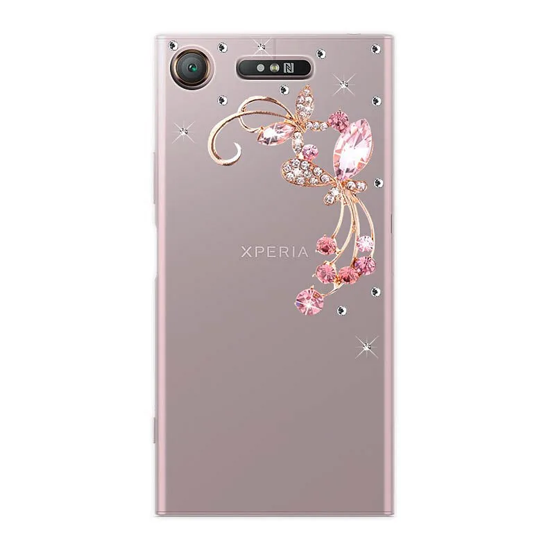 Чехол со стразами и павлином для sony Xperia XA1 Ultra XA2 PLUS XA C5 C6 XZ1 XZ2 Premium Compact XZ3 DIY Bling hard cover