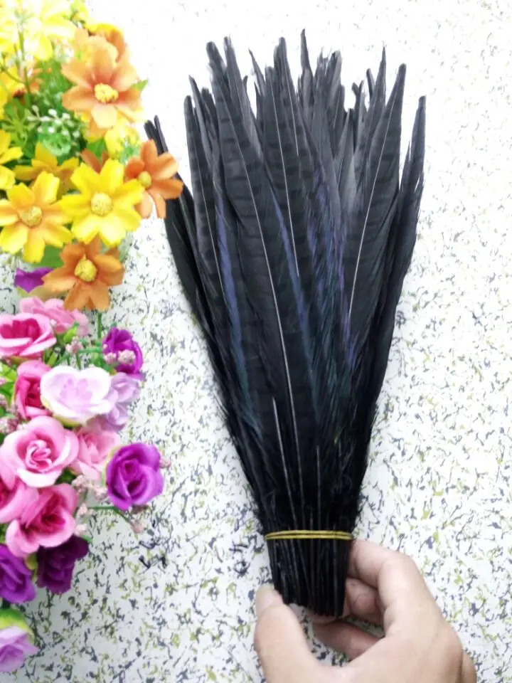 Оптовая продажа 10 шт. высокое качество натуральные мужские перья фазана 14 16