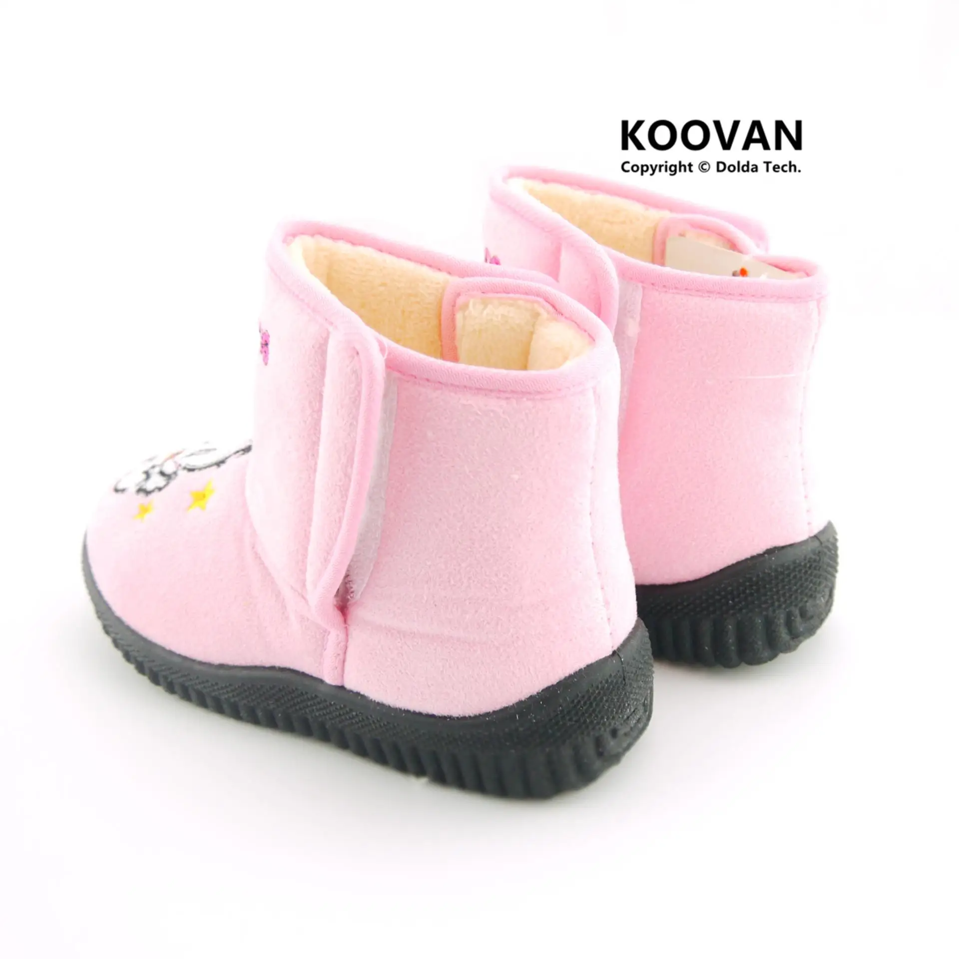 Koovan/детские ботинки 2018 теплые детские ботильоны с рисунком собаки хлопковые