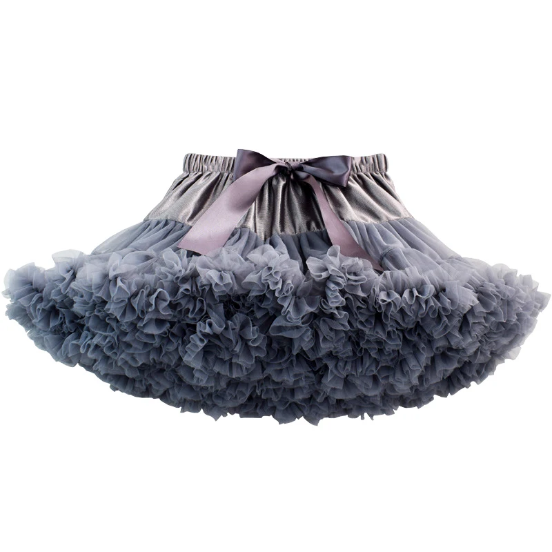 Детская юбка-пачка для девочек вечерние кружевные мини-юбки многослойная пышная
