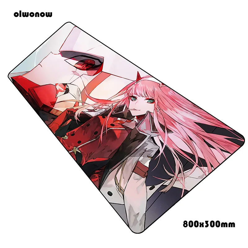 Size 800x300x2mm Коврик для мыши darling in the franxx, 800x300x2 мм, очаровательные коврики для компьютерной мыши, игровые аксессуары, HD Коврик для мыши с узором, игры для геймеров - Цвет: Size 800x300x2mm