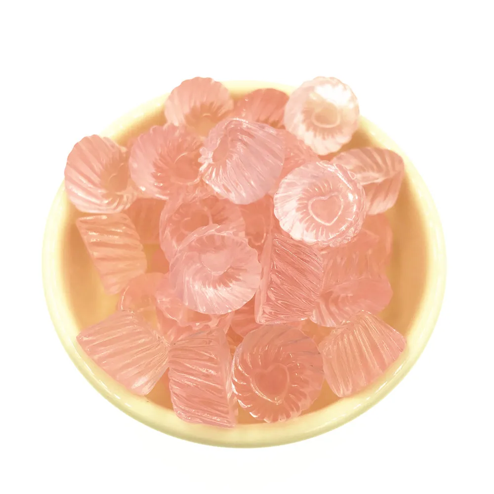 10 шт./лот прозрачные искусственные желе кабошоны из смолы с плоской задней