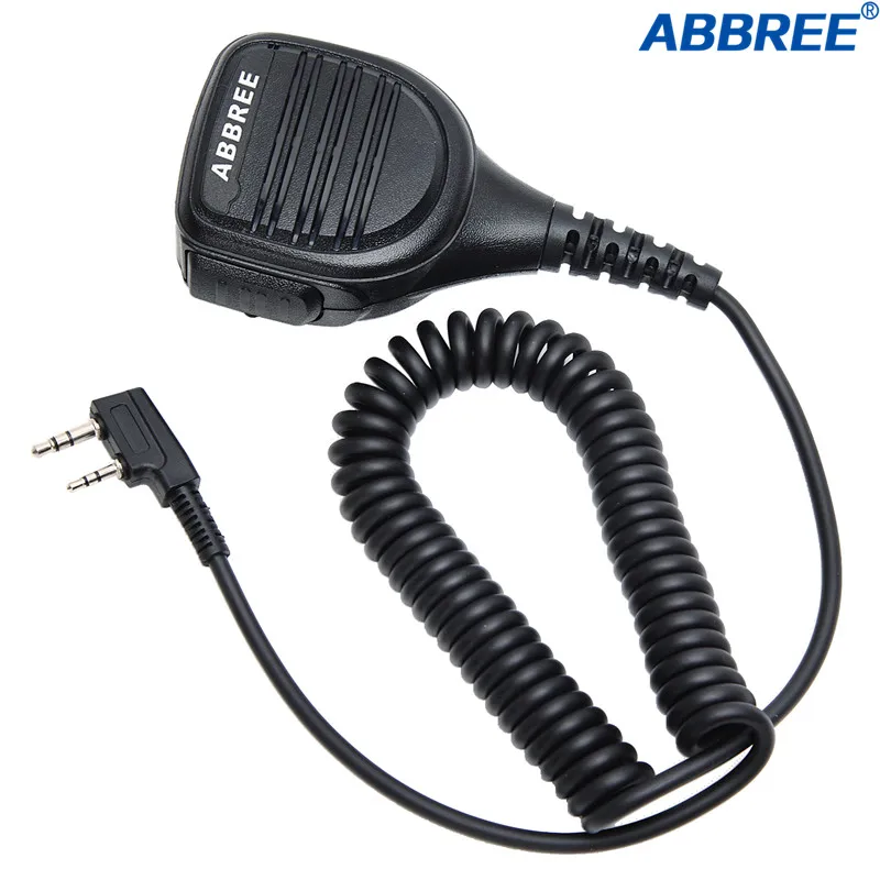 Abbree AR 760 2 контактный PTT пульт дистанционного непромокаемый динамик микрофон для