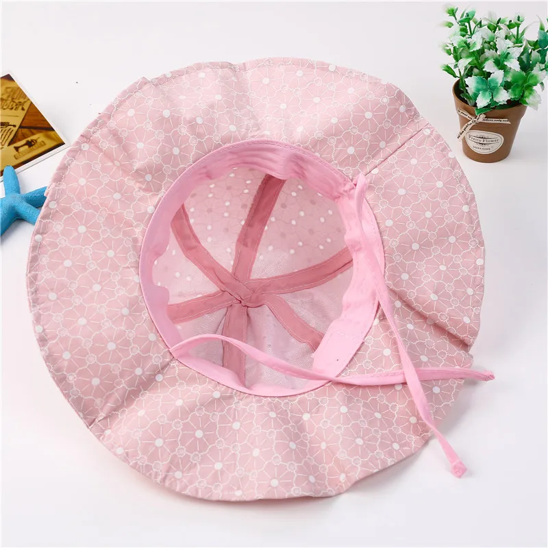 ideacherry Infant Summer Sun Cap Baby Girl Outdoor Cotton Visor Floral Prints Beach Bucket Hats 1-3 Years Headwear Brim Hat | Детская
