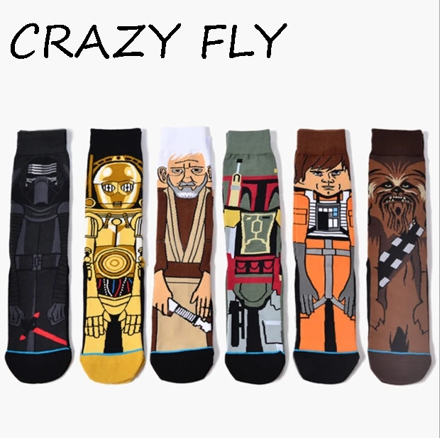Магазин Crazy Fly популярные носки из фильма Звездные войны для взрослых мужчин и