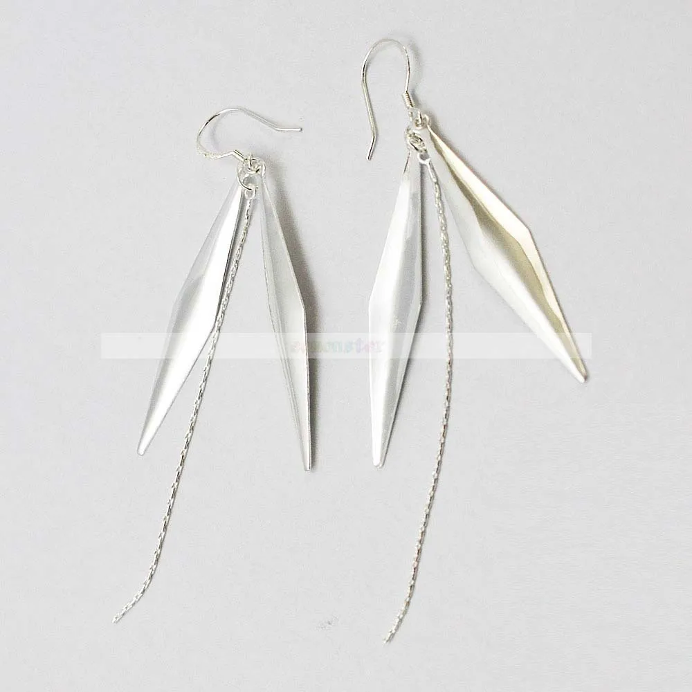 Fashion Leaf-Shaped Earrings With A Vertical Bar Freee shipping | Украшения и аксессуары