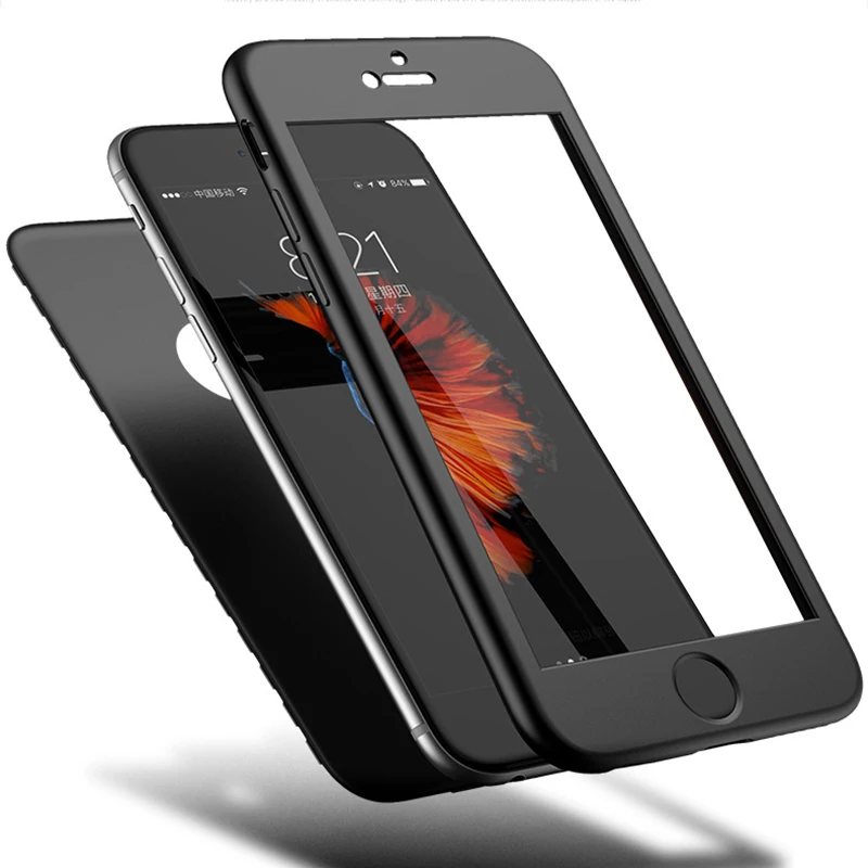 360 градусов все включено ТПУ чехол для iPhone8 Мягкий матовый новый телефон xr