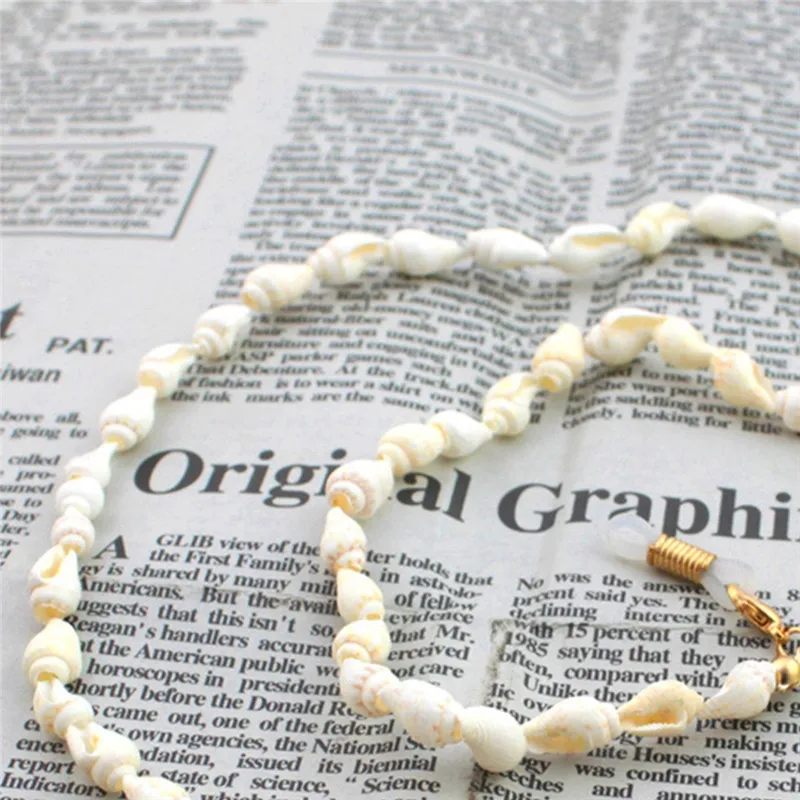 

Delicate Conch Shell Reading Glasses Chain Sunglasses Eyewear Cord Holder Neck Strap Rope Necklace Eyeglass String Lanyard