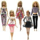 NK 5 шт.компл. кукла ежедневная повседневная одежда модная одежда ручной работы для куклы Барби платье для куклы Девочки Аксессуары для куклы подарок