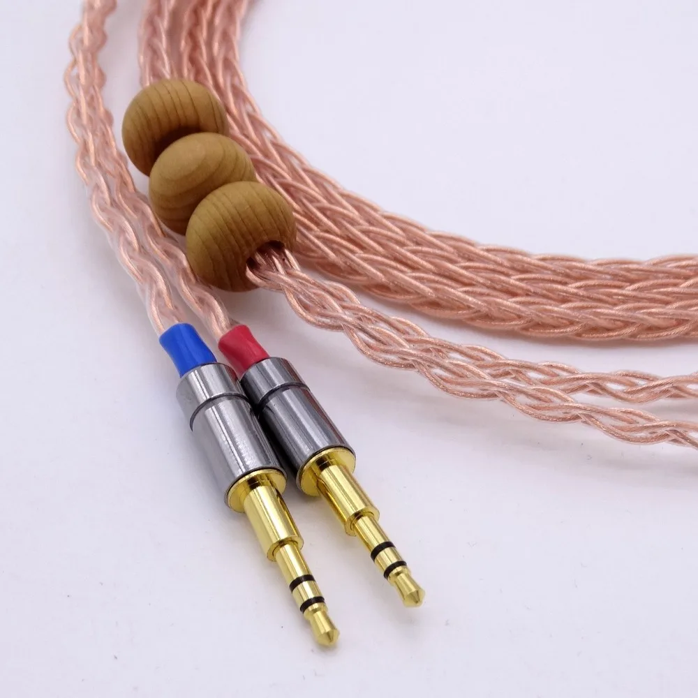 2 5 м HiFi кабель для наушников обновленный Hi-End 8 ядер 5N OCC Hifman HE1000 HE400S He400i HE-X HE560 Oppo PM-1