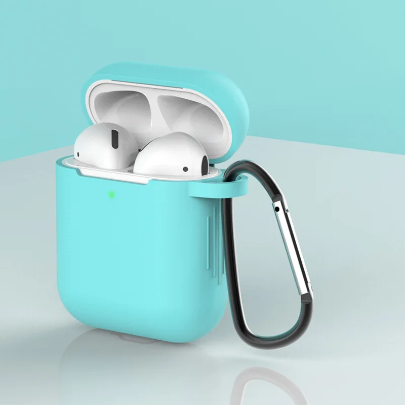 color 2 Мягкий силиконовый чехол для наушников для AirPods 1 2, универсальный защитный чехол для Air Pods, аксессуары, держатель ремешка - Цвет: color 2