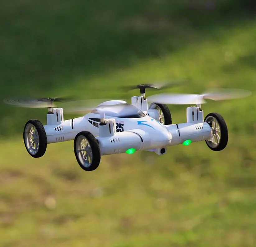 Популярный Радиоуправляемый Дрон с дистанционным управлением 2,4 Ghz 4ch 6 Axis airphibious rc UAV летный вертолет Квадрокоптер и автомобиль в 1