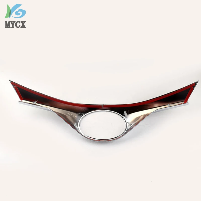 Углеродное волокно Хром ABS автомобиль передняя решетка верхняя крышка с