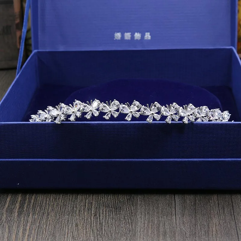 Красные Деревья брендовые Роскошные AAA кубический циркон бабочки повязки для