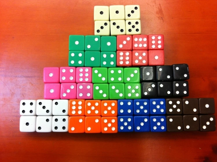 16 мм акриловые кости с боковым углом дюймов Лидер продаж коллекция экспортной