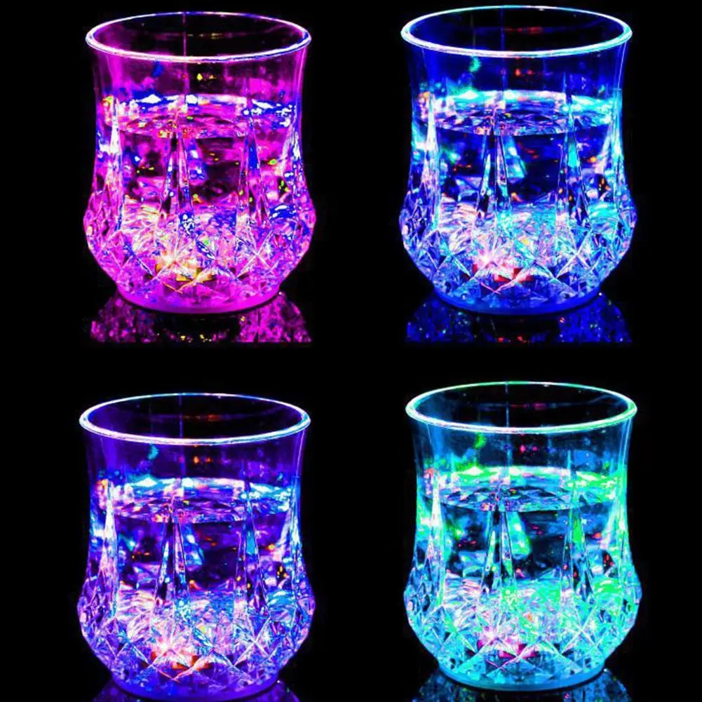 2018 светодиодная Индуктивная вспышка светящаяся чашка для вина виски пива