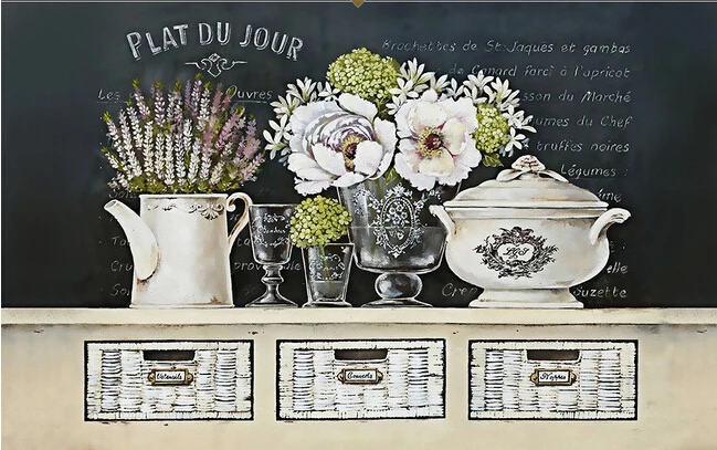 

The custom 3D murals,Retro pastoral style still counter papel de parede,living room sofa TV wall bedroom wall paper
