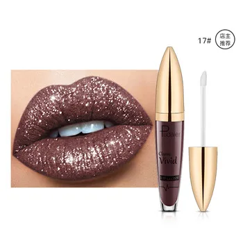 lip gloss 17 Водонепроницаемый Блеск для губ Матовая жидкая губная помада матовая губная помада груша lipkit Косметика Макияж антипригарная чашка бренд pudaier - Цвет: lip gloss 17