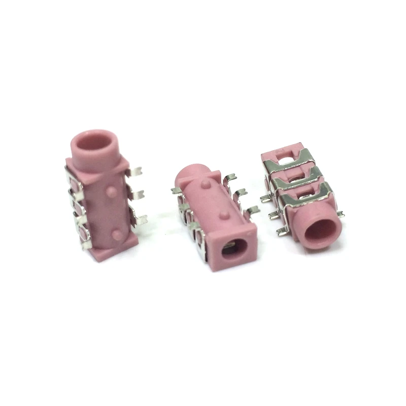 20 шт. pj-313 pj313 3.5 мм SMT SMD 6 Средства ухода за кожей стоп Audio Jack стерео джек черный и зеленый розовый может быть выберите PJ-313D гнездо наушников