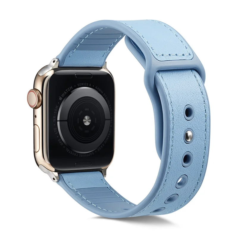 Модный кожаный ремешок для Apple watch 42 мм 38 силиконовый часов correas 44 40 браслет iwatch 4 3 2