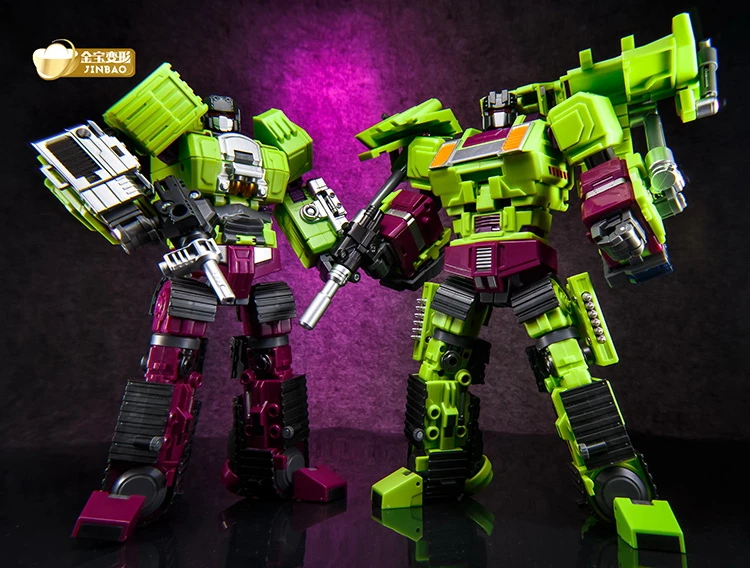 JinBao большой трансформации G1 Опустошитель GT KO 6в1 Bonecrusher Scrapper Gravity Mixmaster крюк