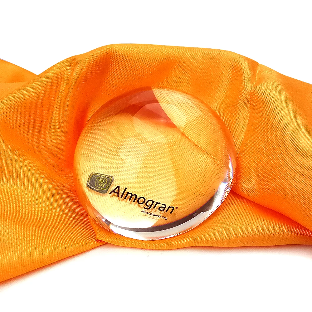 hbl 30mm Clear Crystal Ball Paperweight Half Sphere Magnifying Glass Decoration | Дом и сад