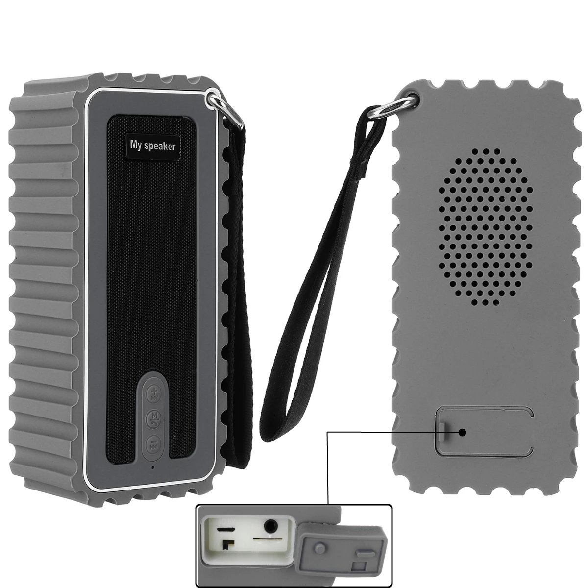 LEORT IPX7 водонепроницаемый bluetooth динамик переговорного устройства беспроводной fm