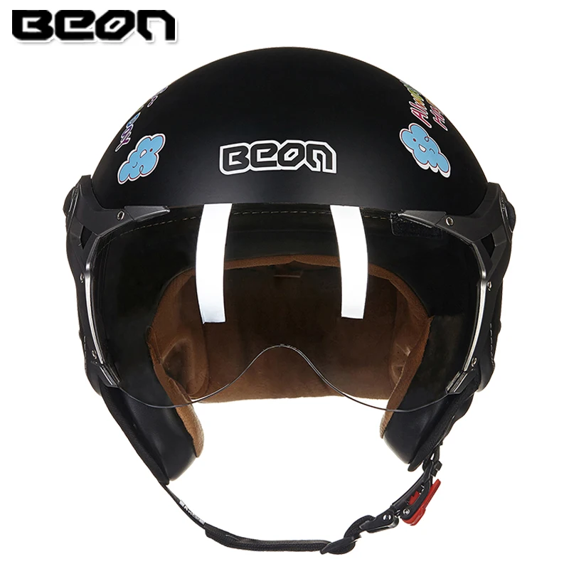 Мотоциклетный винтажный шлем для мотокросса Jet Casco Capacete с открытым лицом 3/4