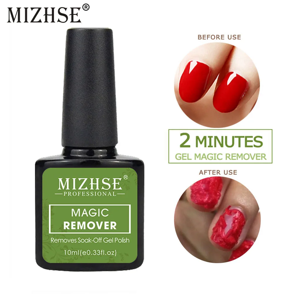 MIZHSE гель для ногтей волшебный гель для удаления Vernis полуперманентный УФ замочить от 7/10 мл основа для праймера матовое верхнее покрытие очиститель для дизайна ногтей