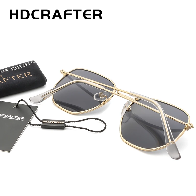 HDCRAFTER модные зеркальные солнцезащитные очки мужские брендовые дизайнерские